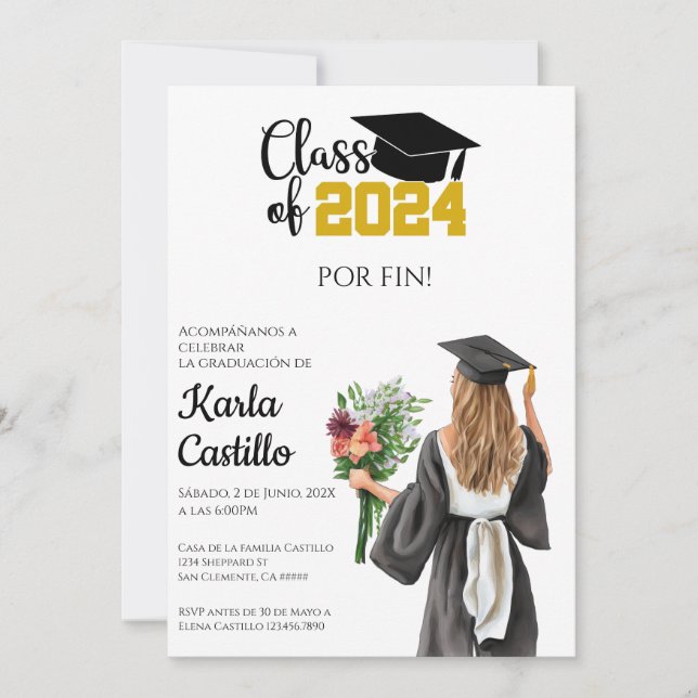  2024 graduation invite (Front)