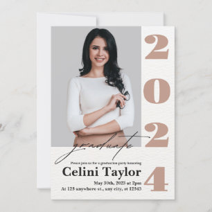 2024 Graduation Party Invitation with Photo 