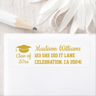 2024 Graduation Personalized Grad Return Address