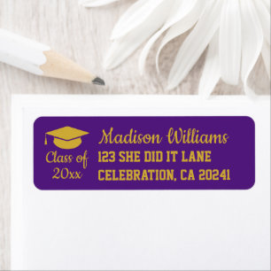 2024 Graduation Personalized Grad Return Address