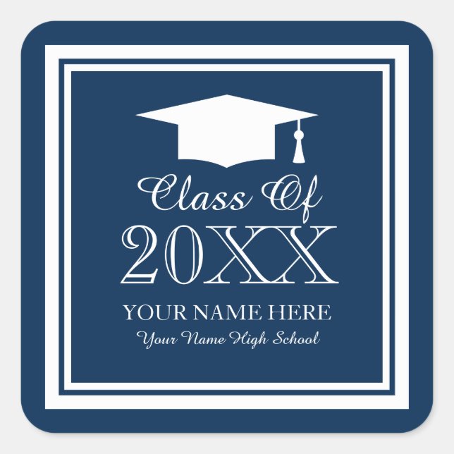 2024 Graduation seals | Custom graduate stickers (Front)