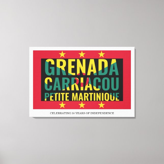 2024 GRENADA 50th Anniversary Independence Canvas Print (Front)