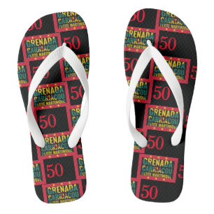 2024 GRENADA 50th Anniversary Independence Flip Flops