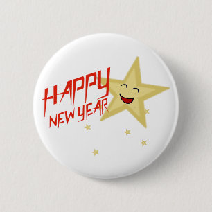 2024 Happy New Year 2 Inch Round Button