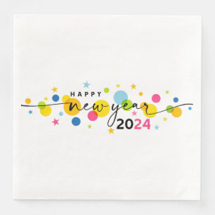 2024 Happy New Year  Napkin