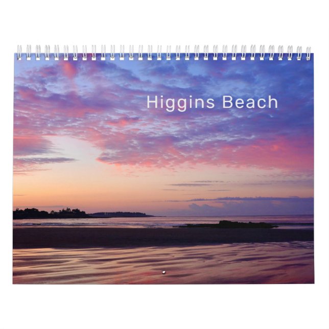2024 Higgins Beach Maine Ocean Photo Calendar (Cover)
