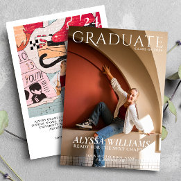 2024 High School Graduate Magazine Cover Photo Announcement