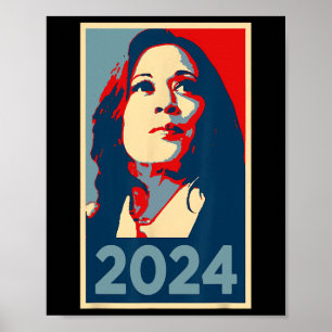 2024 Hope Kamala Harris Obama 47th Vote Women Port Poster