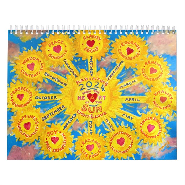 2024 Inspirational Calendar of Original Artwork (Cover)