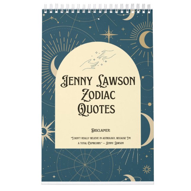 2024 Jenny Lawson zodiac quote calendar (Cover)