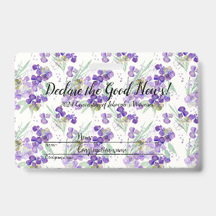 2024 JW convention Hydrangeas  Badge