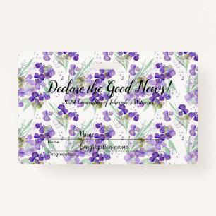 2024 JW convention Hydrangeas  Badge