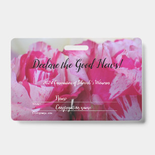 2024 JW convention Roses Badge