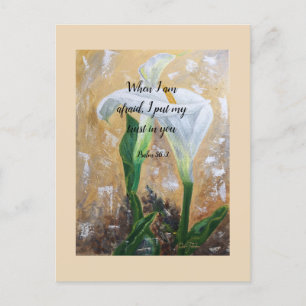 2024 JW year text Psalm 56:3 Postcard