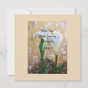 2024 JW year text Psalm 56:3 Thank You Card