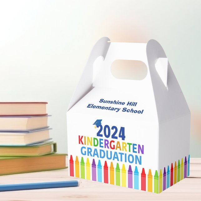 2024 Kindergarten Graduation Custom School Party Favor Box (Creator Uploaded)