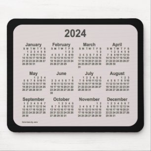 2024 La Boca on Black Calendar by Janz Two Tone Mouse Pad