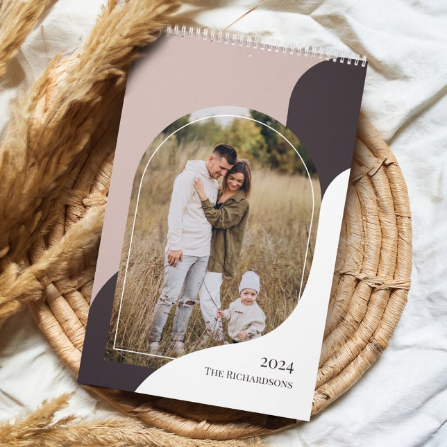 2024 Minimal Arch family Photos Stylish Template Calendar (2024 Minimal Arch family Photos Stylish Template Calendar)