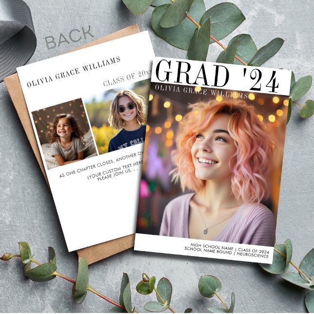 2024 Modern Minimalist Grad Overlay Announcement (Creator Uploaded)