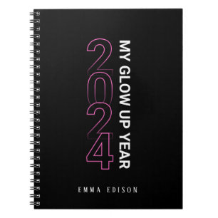 2024 My Glow Up Year Personalized Notebook