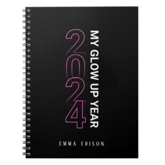 2024 My Glow Up Year Personalized Notebook