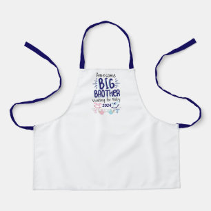 2024 New Big Brother Waiting for Baby Sibling Apron
