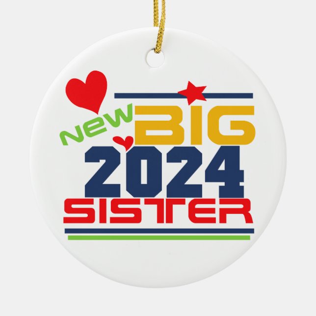 2024 New Big Sister Ornament (Front)
