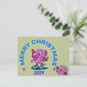 2024 NEW YEAR GREETING CHRISTMAS GREETING HOLIDAY POSTCARD