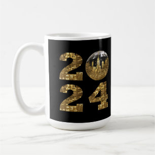 2024-New Years-Ball-NYC Gold- Coffee Mug