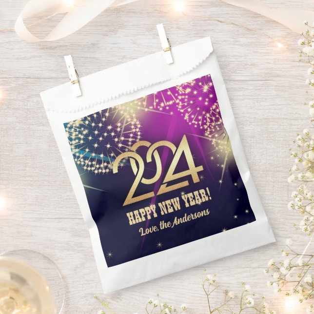 2024 New Year's Eve Party Custom  Favour Bag (Clipped)