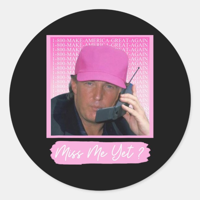 2024 Nope Trump 2024 Re Election President Vote  Classic Round Sticker (Front)