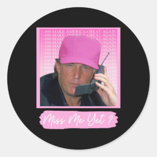 2024 Nope Trump 2024 Re Election President Vote  Classic Round Sticker