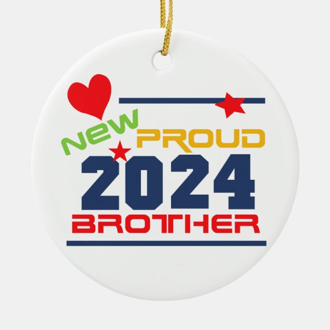 2024 Nouveau Ornement Frère Fière Keepsaké (Devant)