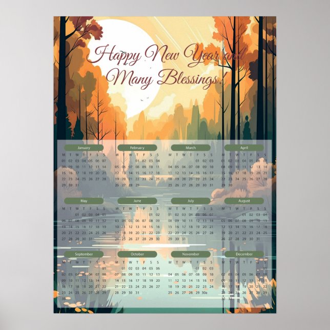 2024 Peaceful Lak Poster (Front)