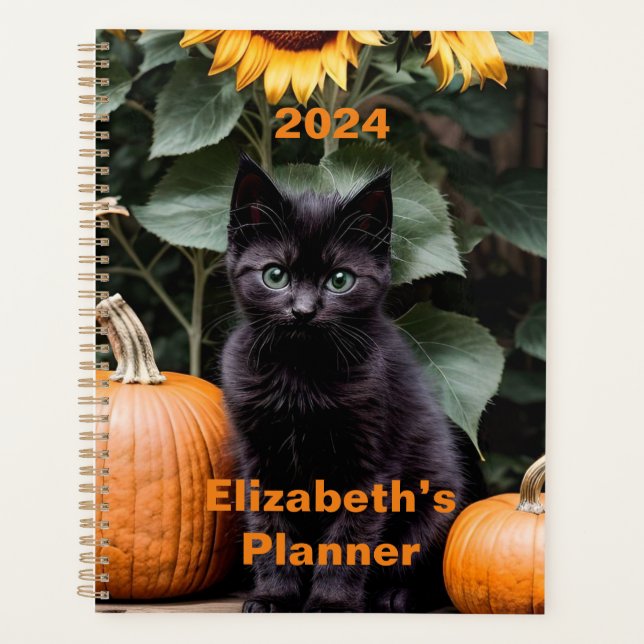 2024 planner, 2024 kitten planner, kitten planner, planner (Front)