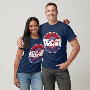2024 Pray For The Red, White Blue VOTE Star Check T-Shirt