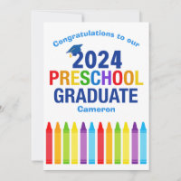 2024 Preschool Graduate Custom Cute Graduation