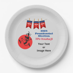 2024 Presidential Election, Running Man Edition Paper Plate