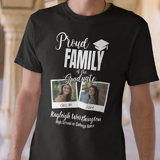 2024 Proud Family of the Graduate Custom Photo T-Shirt