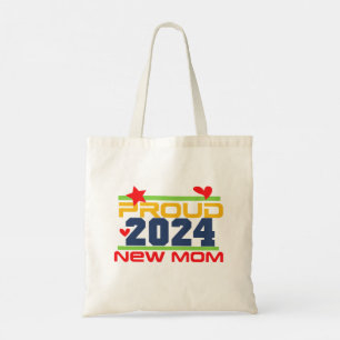 2024 Proud New Mom Tote Bag