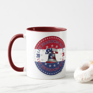 2024 Red and Blue Let Freedom Ring Liberty Bell Mug