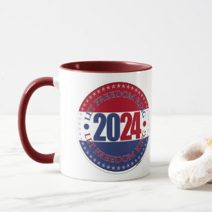 2024 Red and Blue Let Freedom Ring Mug