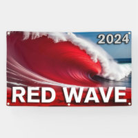 2024 RED WAVE - Eye-Catching Tsunami Ocean Wave