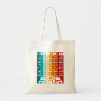2024 Schedule Formula Racing Formula Car Retro  Tote Bag