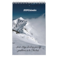 2024 snow mountains lovers calendar