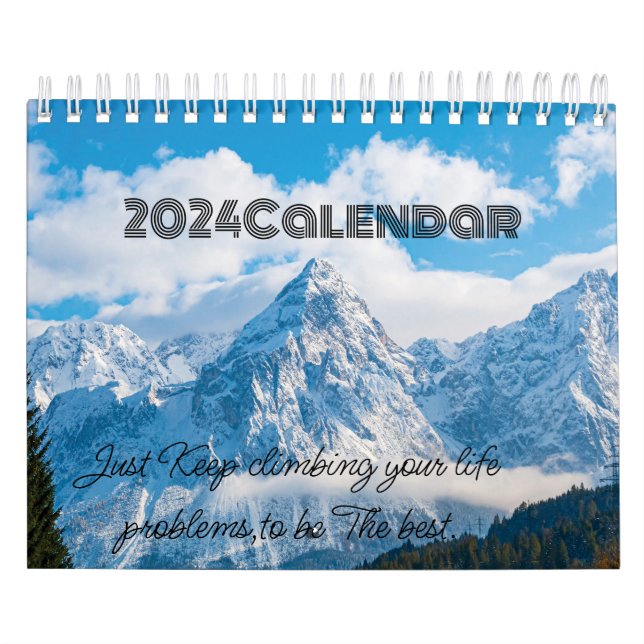 2024 snow mountains lovers calendar (Cover)
