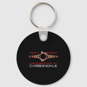 2024 Solar Eclipse Carbondale Illinois Keychain