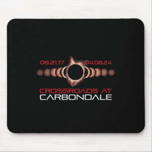 2024 Solar Eclipse Carbondale Illinois  Mouse Pad