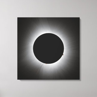 2024 Solar Eclipse - Corona Canvas Print