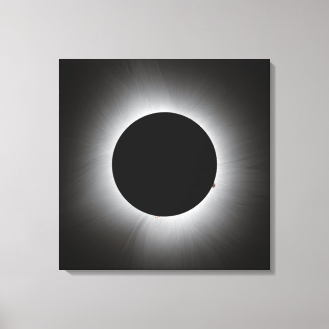 2024 Solar Eclipse - Corona Canvas Print (Front)